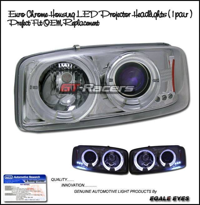 Euro Chrome Halo Pro LED Headlights