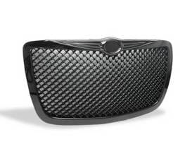 Chrysler 300 4CarOption Front Hood Grille - GRZ-300C0405-BK