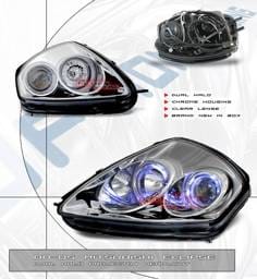 Euro Chrome Dual Halo Pro Headlights