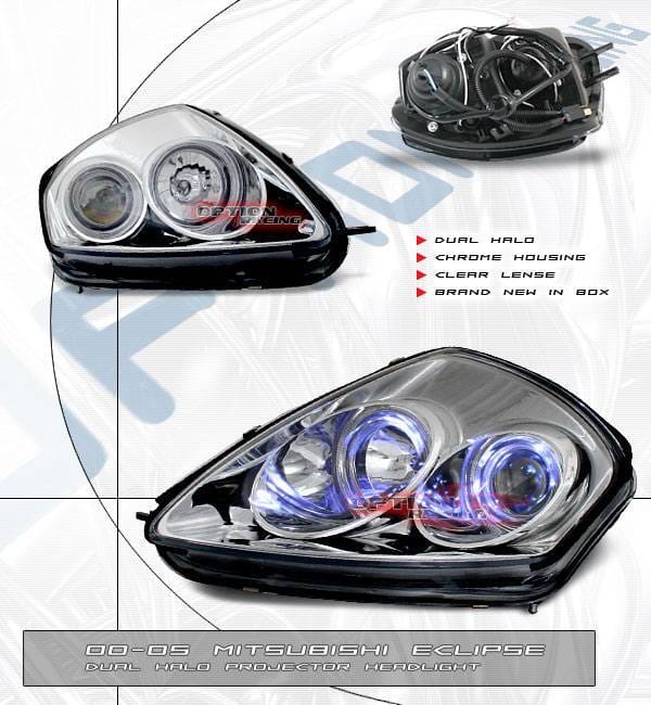 Euro Chrome Dual Halo Pro Headlights