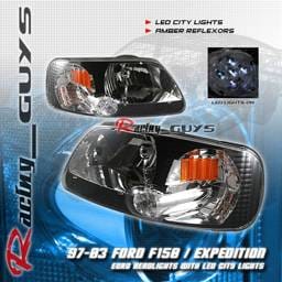 Euro Black LED City Headlights