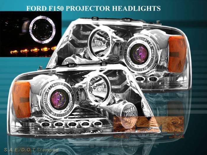 Chrome Blue Pro LED Headlights