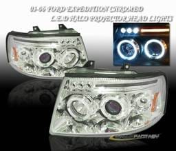 Chrome Halo LED  Headlights