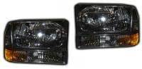 Black Smoked Headlights