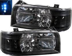 Black LED 1PC Headlights