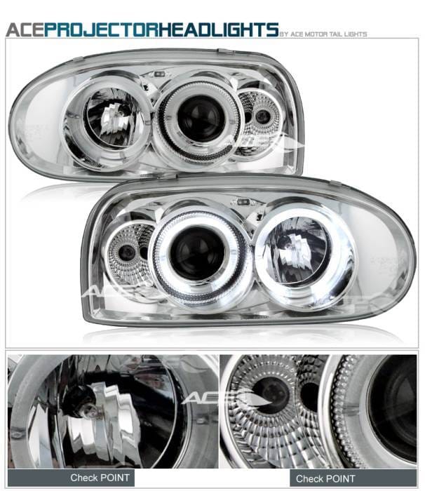 Chrome Blue Pro Headlights
