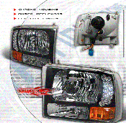 Black Chrome LED Headlights