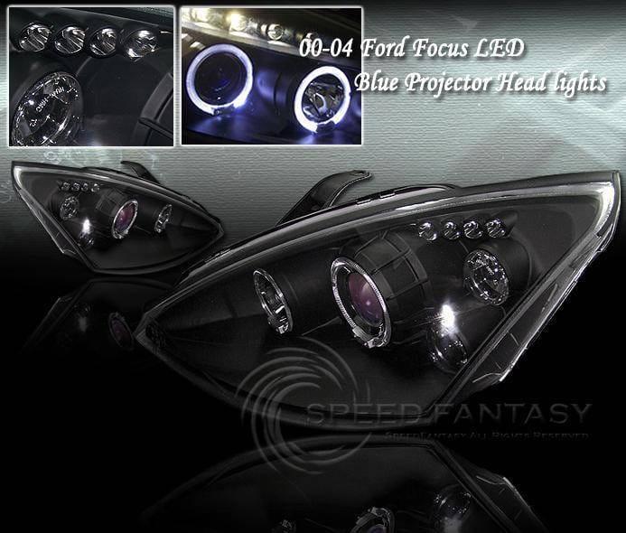 Black Blue Pro Headlights