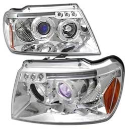 Chrome Dual Halo Pro LED Headlights