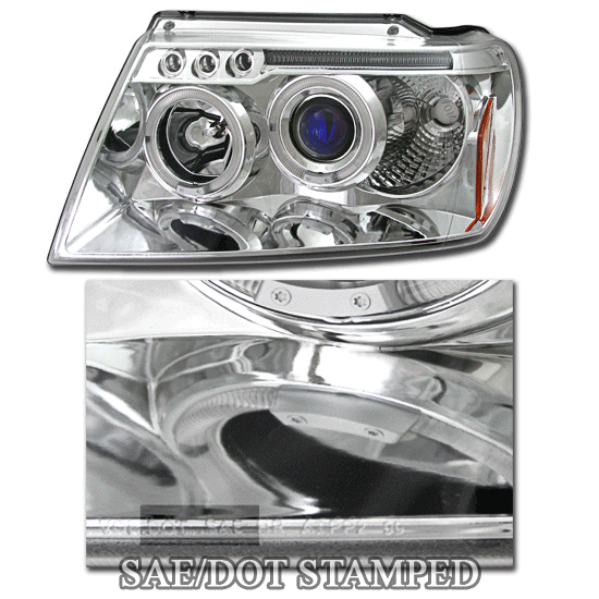 Chrome Dual Halo Pro LED Headlights thumbnail 2
