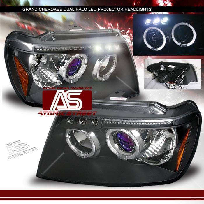 Black Dual Halo Pro Headlights