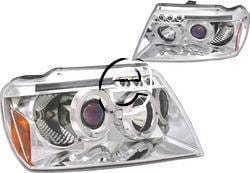 Chrome Halo  LED Headlights