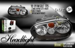 Black Pro Headlights