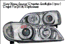 Euro Chrome Dual Halo Pro Headlights