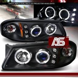 Black LED Halo Pro Headlights