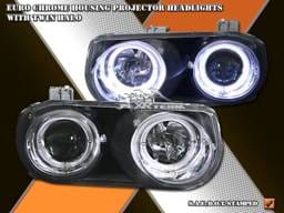 Euro Chrome Dual Halo Headlights