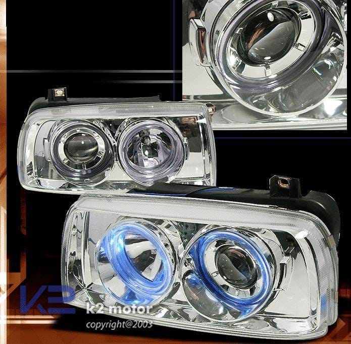 Chrome Dual Halo Pro Headlights