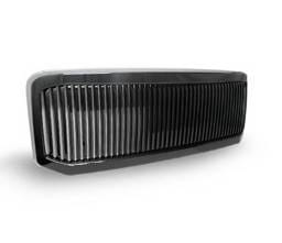 Ford F250 4CarOption Front Hood Grille - GRZV-F2500507-BK