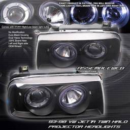 Euro Black Halo Headlights