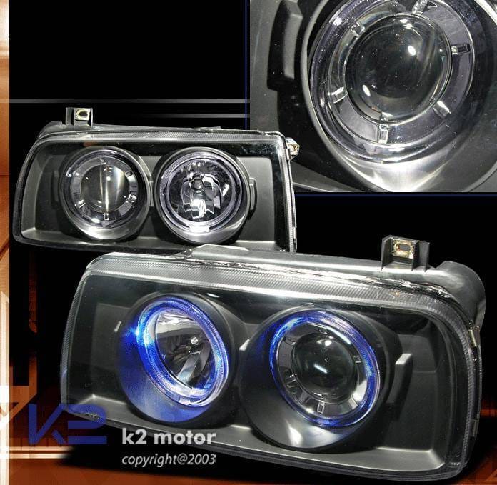 Black Dual Halo Pro Headlights