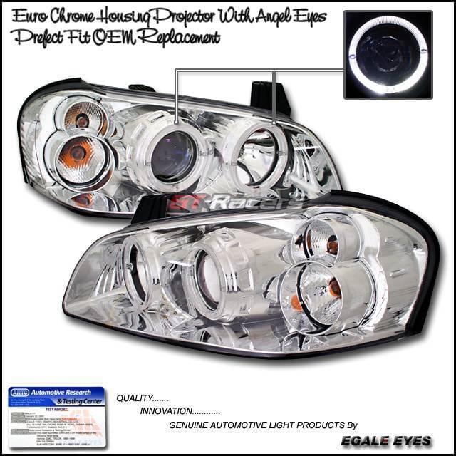 Euro Chrome Housing Halo Headlights