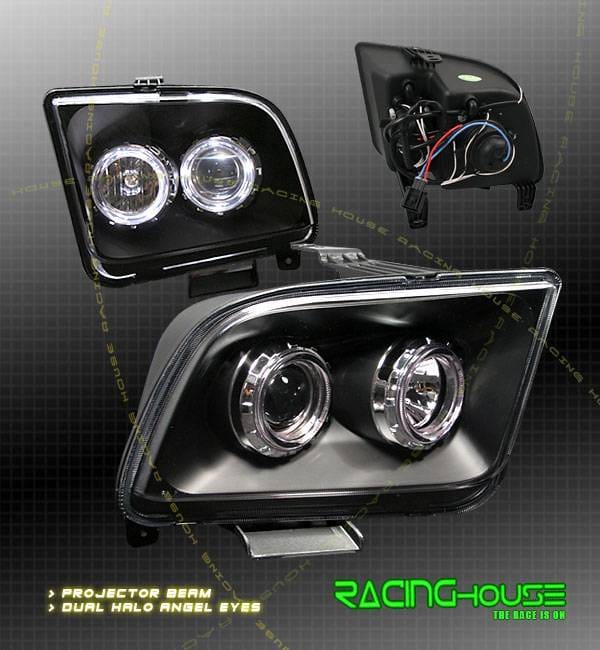 Black Dual Halo Headlights