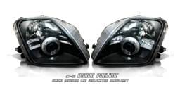 JDM Black LED Halo Pro Headlights