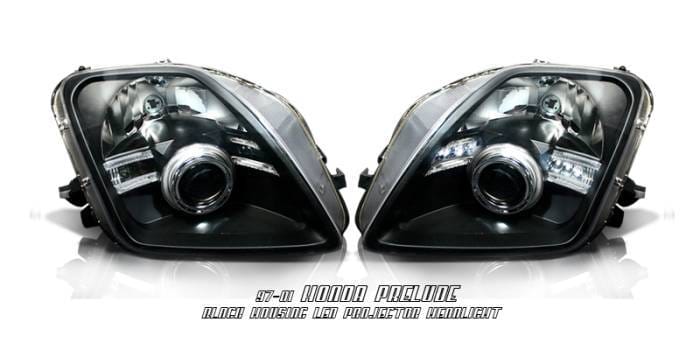 JDM Black LED Halo Pro Headlights