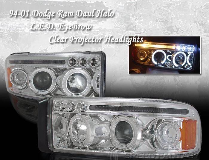 Chrome Dual Halo LED Headlights