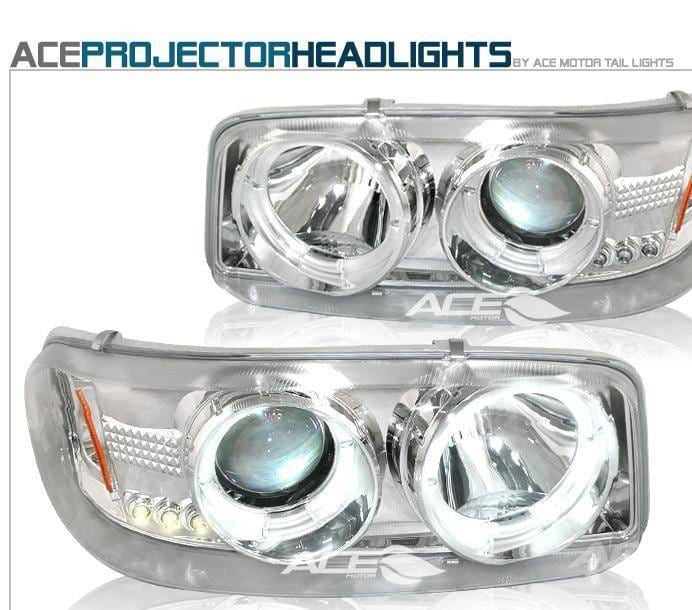 Chrome Dual Halo Pro LED Headlights