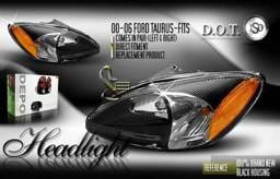 Black Depo Headlights