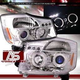 Chrome Dual Halo LED Pro Headlights