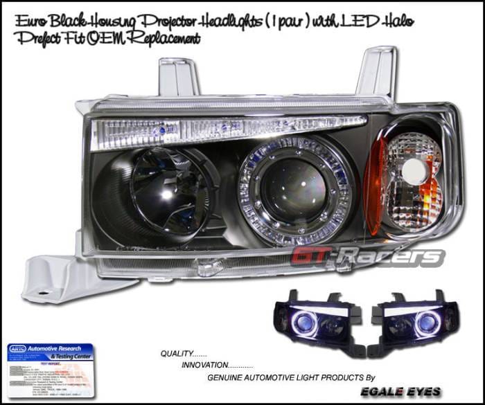 Euro Black Halo LED Headlights