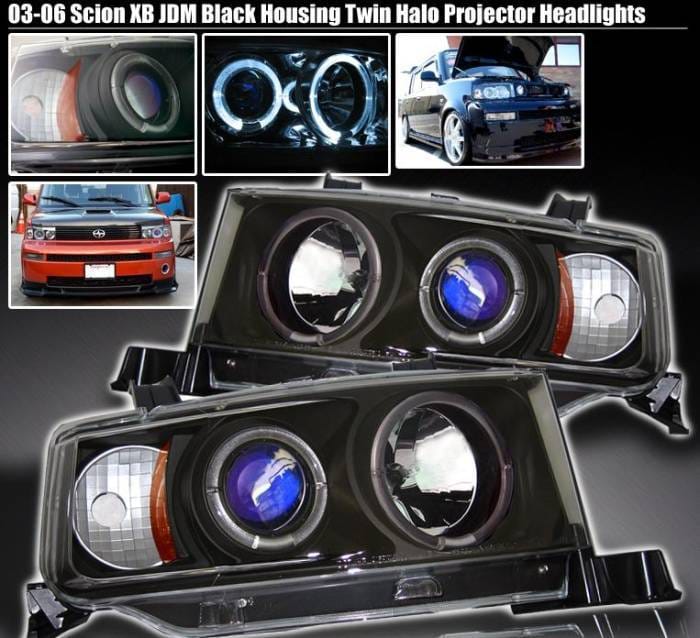Black Twin Halo Pro Headlights