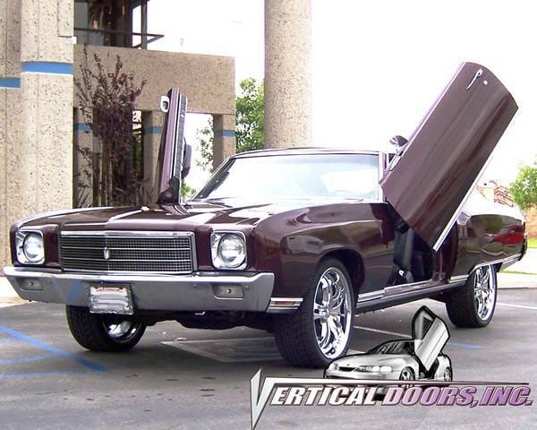 Chevrolet Monte Carlo VDI Vertical Lambo Door Hinge Kit - Direct Bolt On - VDCCHEVYMC7072