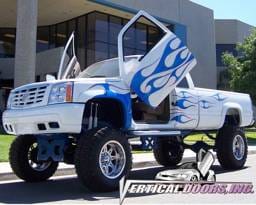 Chevrolet Silverado VDI Vertical Lambo Door Hinge Kit - Direct Bolt On - VDCCHEVYSILVER8898