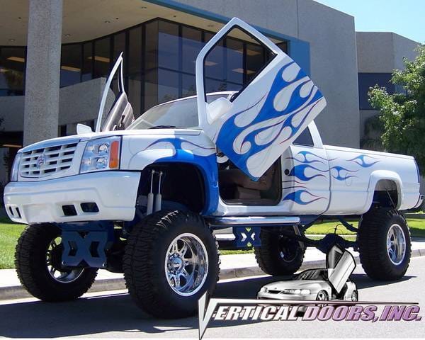 Chevrolet Silverado VDI Vertical Lambo Door Hinge Kit - Direct Bolt On - VDCCHEVYSILVER8898