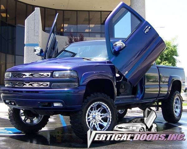 Chevrolet Silverado VDI Vertical Lambo Door Hinge Kit - Direct Bolt On - VDCCHEVYSILVER9906