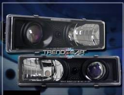 Black LED Halo Headlights