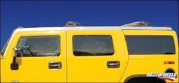 Hummer H3 RealWheels Top Side Trim - Polished Stainless Steel - 8PC - RW115-1-A0103