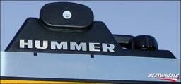Hummer H2 RealWheels Crossbar Letter Inserts - Polished Stainless Steel - Pair - RW111-1-A0102