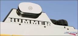 Hummer H2 RealWheels Crossbar Letters & Panel Kit - Polished Stainless Steel - Pair - RW112-1-A0102