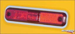 Hummer H2 RealWheels Side Marker Light Bezels - Polished Stainless Steel - 4PC - RW123-1-A0102