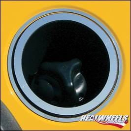 Hummer H2 RealWheels Fuel Tank Bezel - Polished Stainless Steel - 2PC - RW125-1-A0102