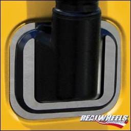 Hummer H2 RealWheels Side Mirror Bezels - Polished Stainless Steel - Pair - RW121-1-A0102