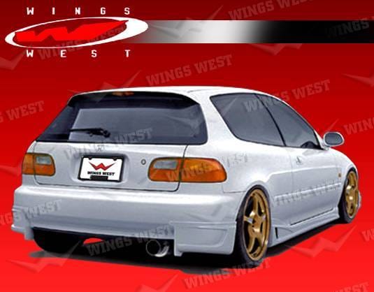Honda Civic HB VIS Racing JPC Type B Rear Lip - Polyurethane - 92HDCVCHBJPCB-012P