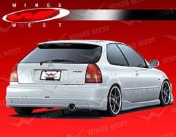 Honda Civic HB VIS Racing JPC B Rear Lip - Polyurethane - 96HDCVCHBJPCB-012P