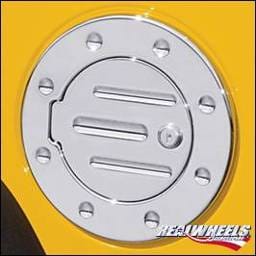 Hummer H3 RealWheels Grooved Locking Fuel Door - Billet Aluminum - 1PC - RW202-2-A0103