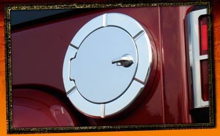 Jeep Wrangler RealWheels Non Locking Fuel Door - Billet Aluminum - 1PC - RW202-2-J