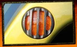 Jeep Wrangler RealWheels Side Marker Light Trim - Billet Black Powder Coat - Pair - RW207-1BP-J